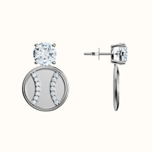 Tennis Ball Drop Earrings