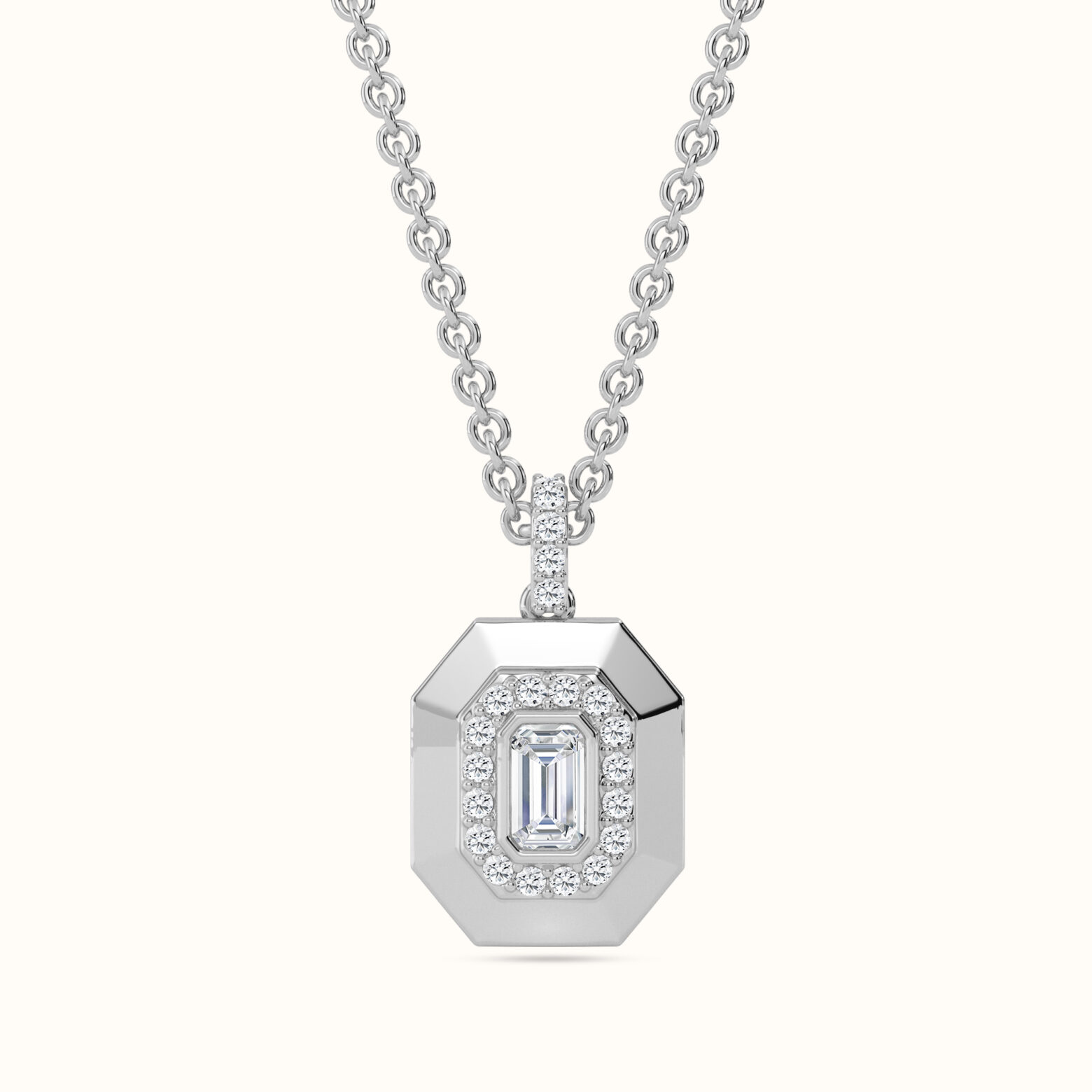 Emerald Octagon Pendant