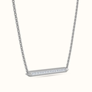 Asscher Bar Necklace - Thumbnail Image 3