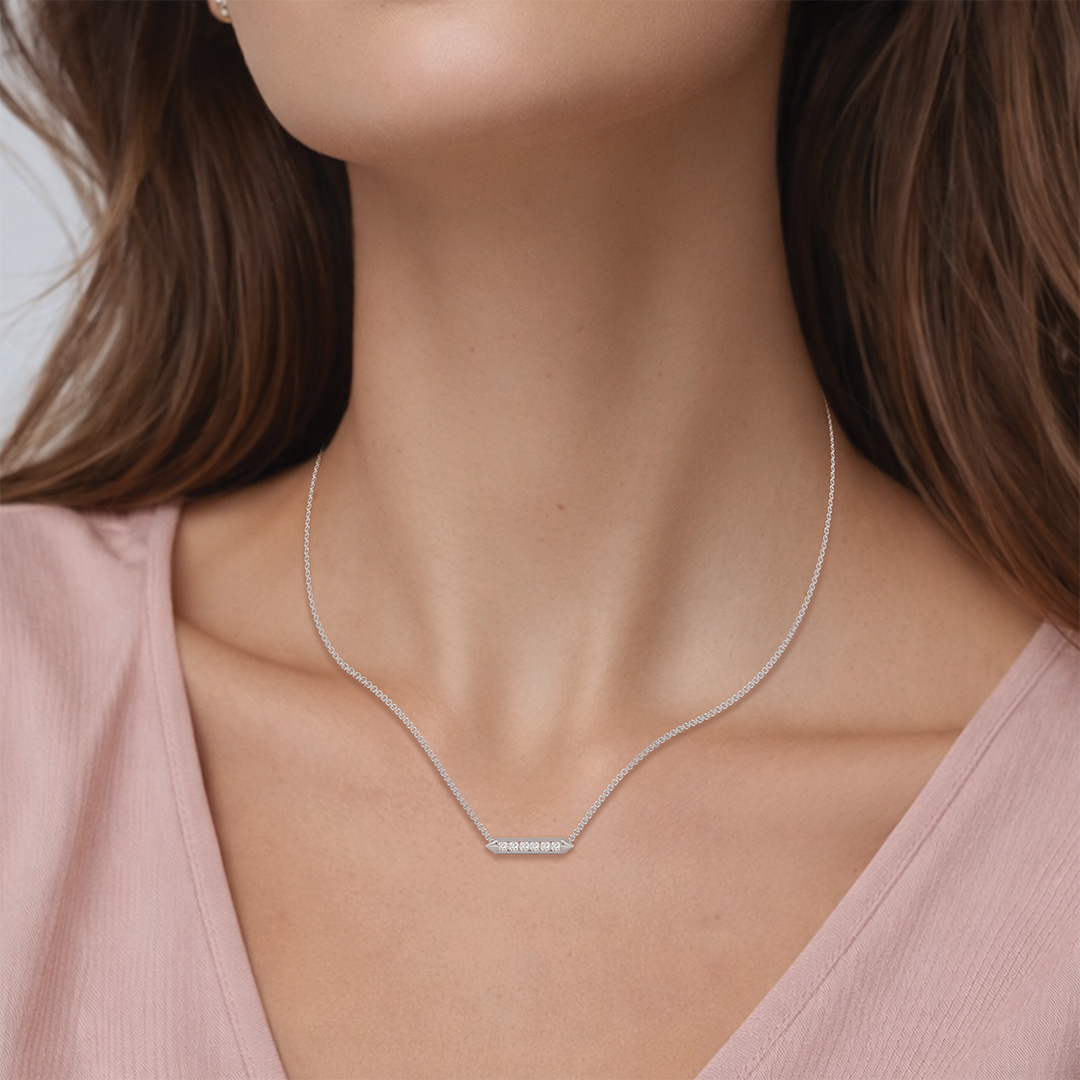 Cushion Bar Necklace - Image 2
