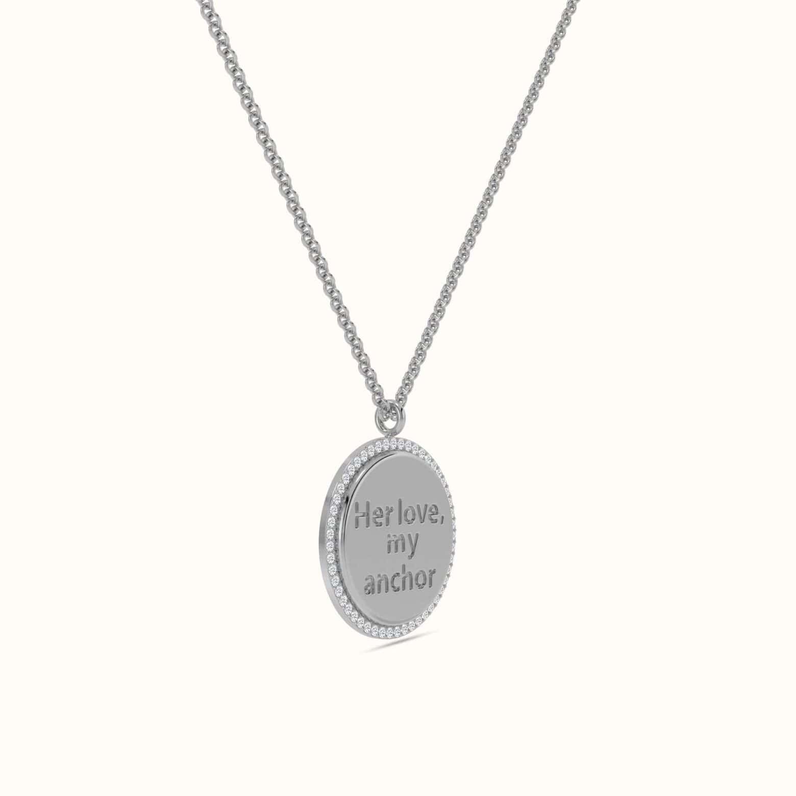 Steady Love Disc Necklace - Image 3