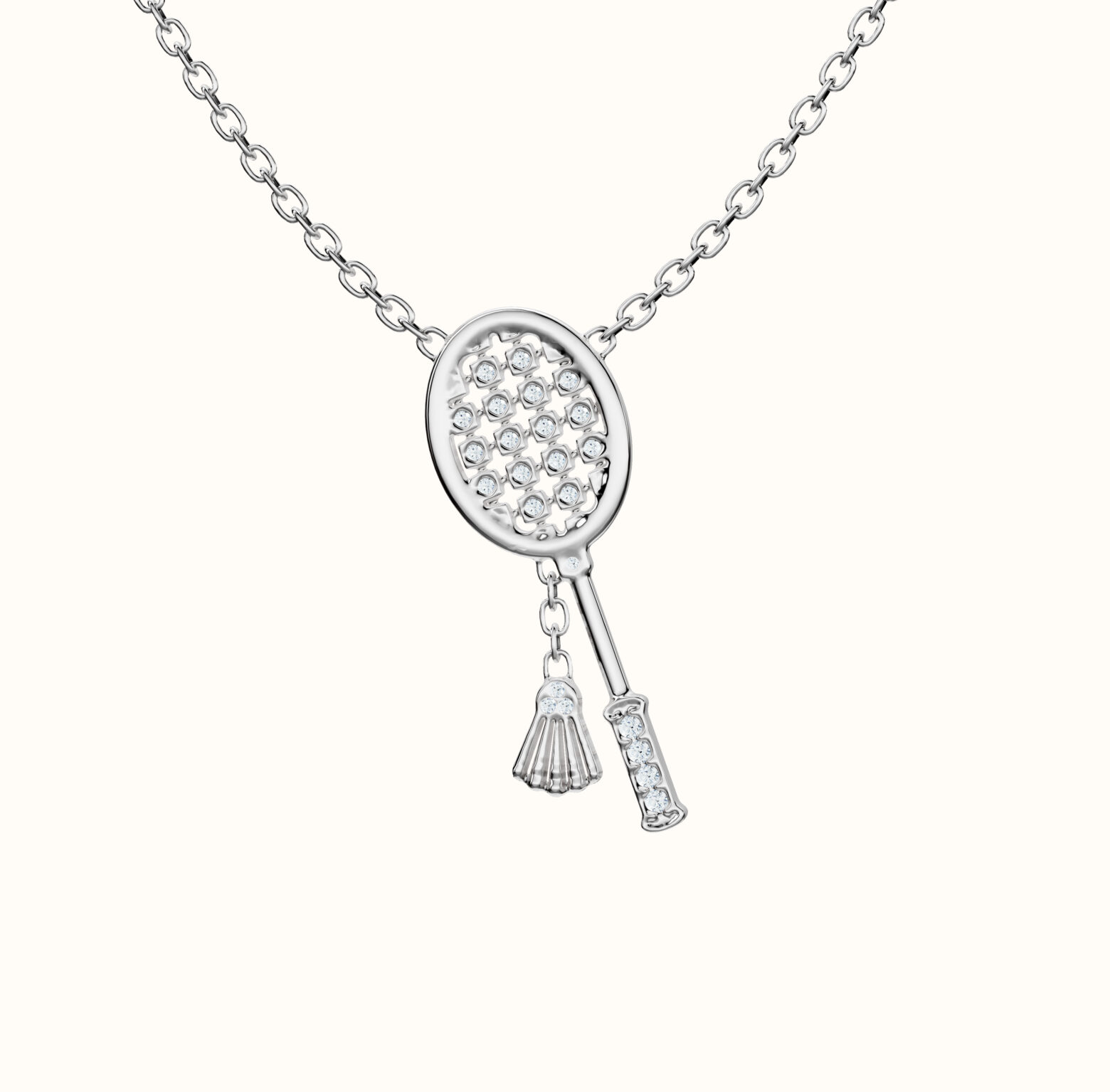 Badminton Racket Necklace - Image 1