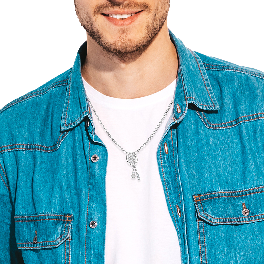 Badminton Racket Necklace - Image 2