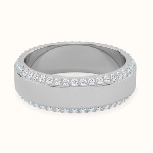Dual Edge Pave Band