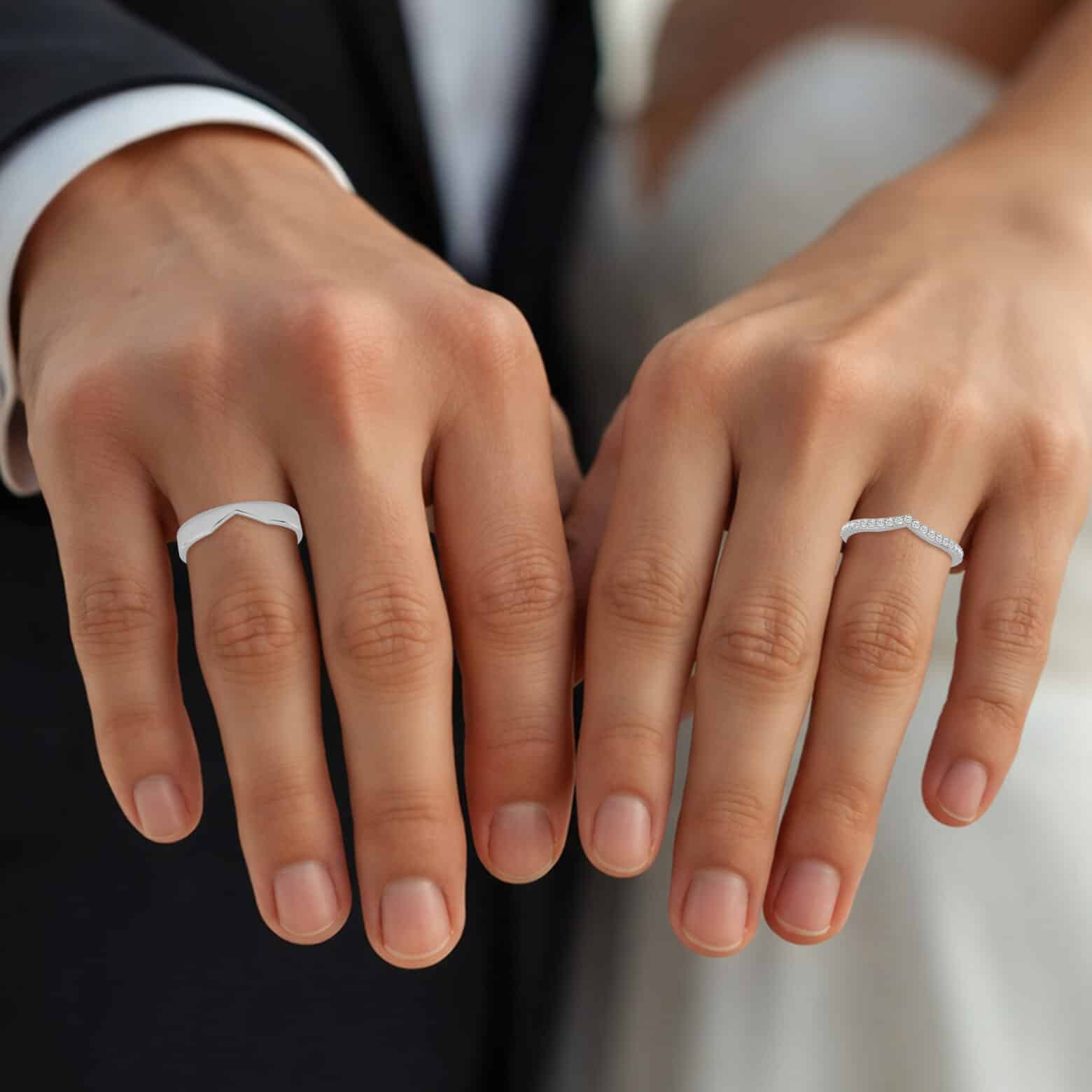 Chevron Kiss Couple Bands - Image 2