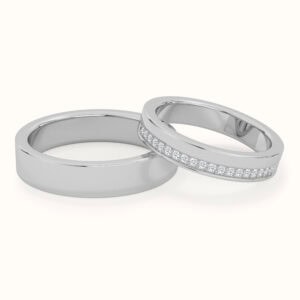 Flat Pave Couple Bands