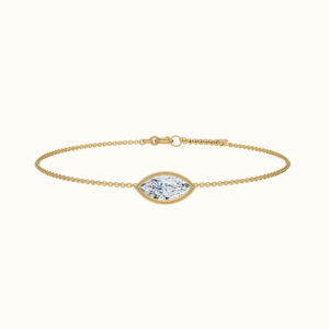 Marquise Bezel Solitaire Bracelet