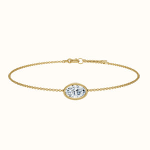 Oval Bezel Solitaire Bracelet
