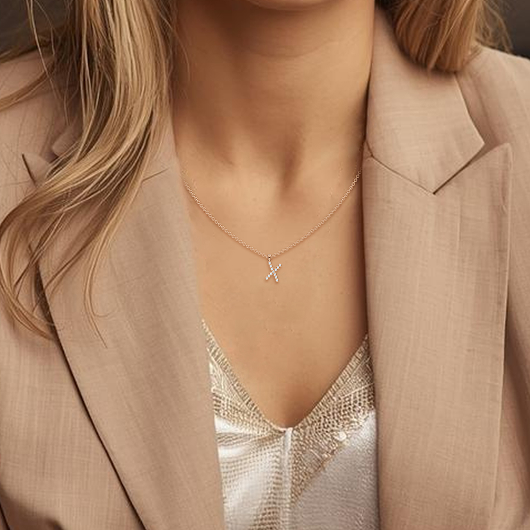 Crossroads of Charm - X Necklace - Image 2