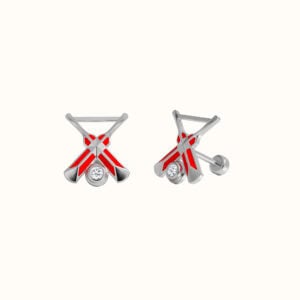 Cricket Bat & Ball Stud Earrings