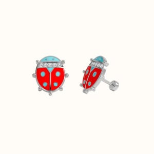 Ladybug Stud Earrings