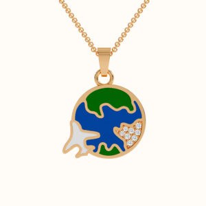 Earth Globe Pendant