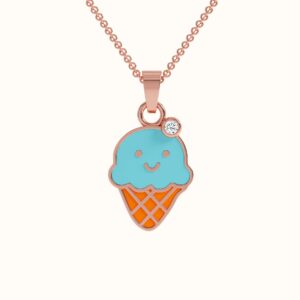 Smiley Ice Cream Stud Earrings