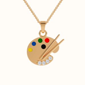 Artist Palette Stud Earrings