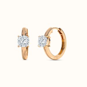 Cushion Diamond Hoop Earrings