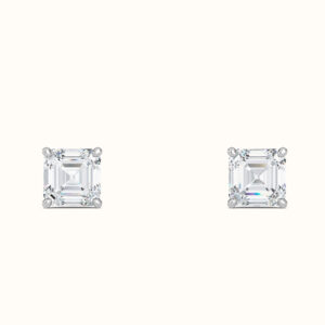 Asscher Diamond Studs - Thumbnail Image 4