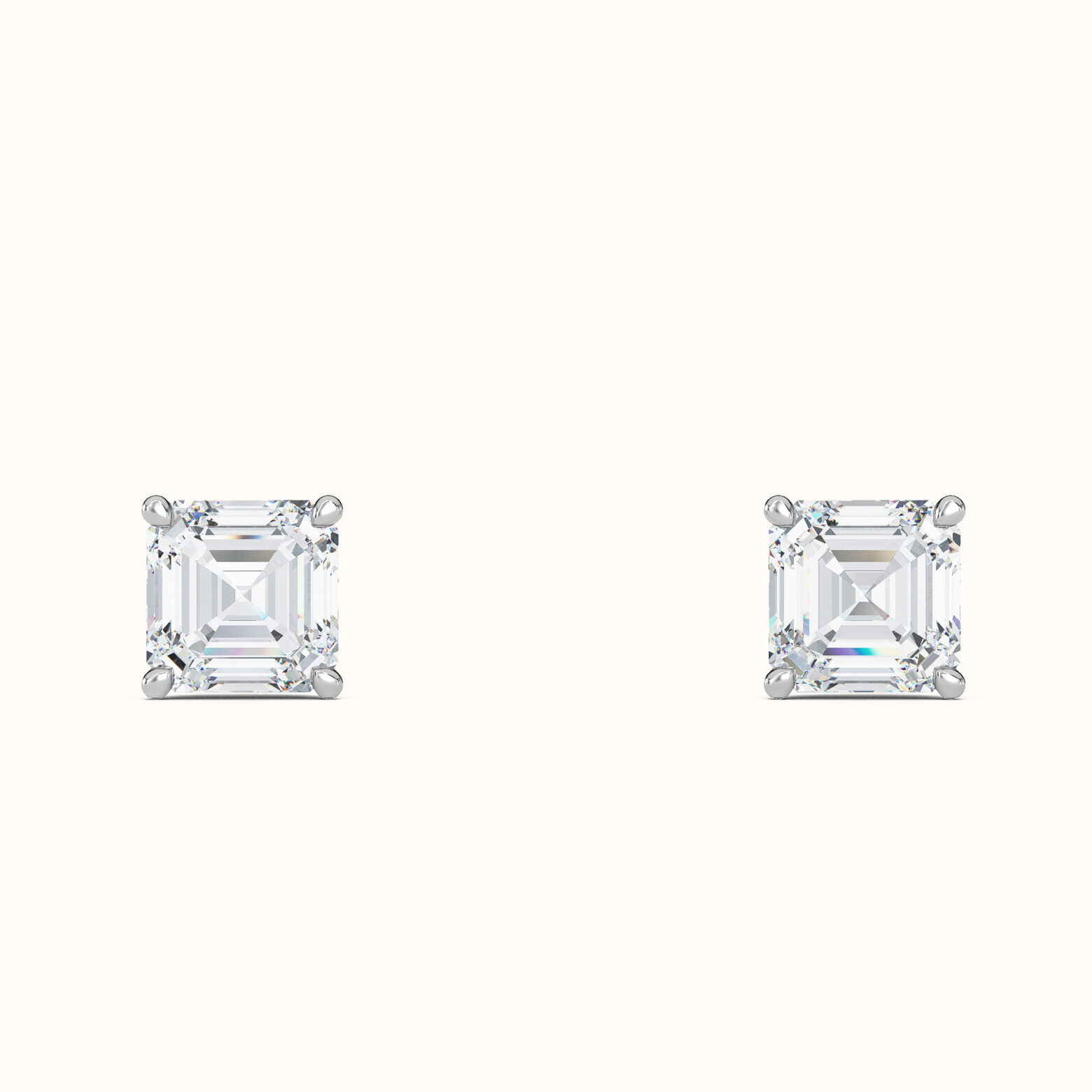 Asscher Diamond Studs - Image 4