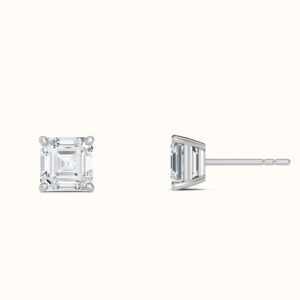 Asscher Diamond Studs - Thumbnail Image 3