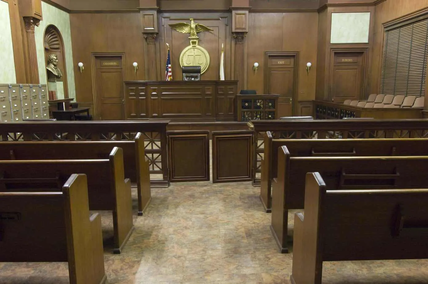 Empty courthouse
