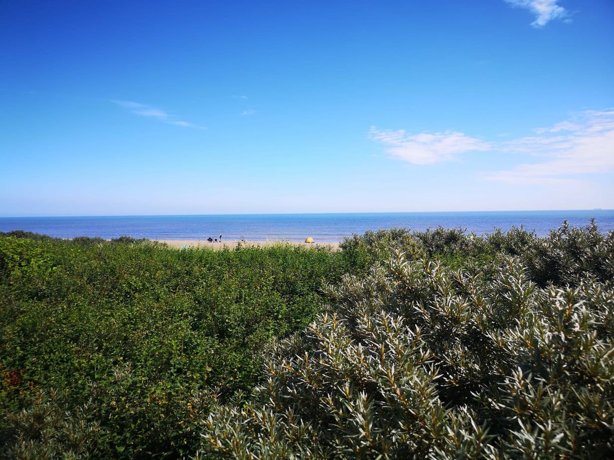 Sandy beach at Anderby Creek on the Lincolnshire coast