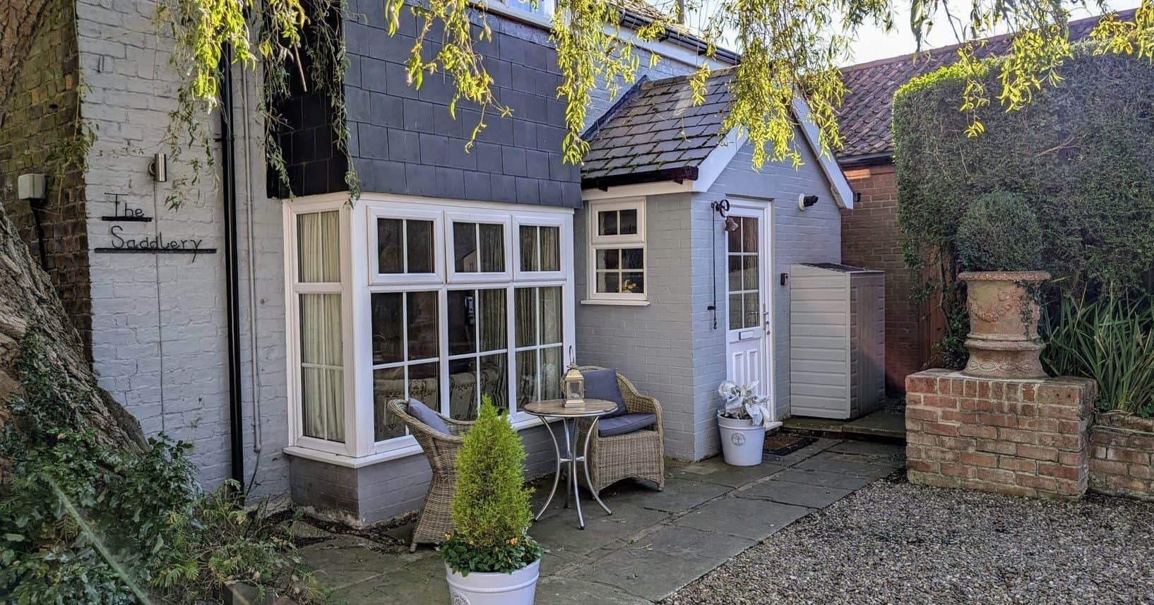 Entrance to The Saddlery cottage in North Thoresby Lincolnshire