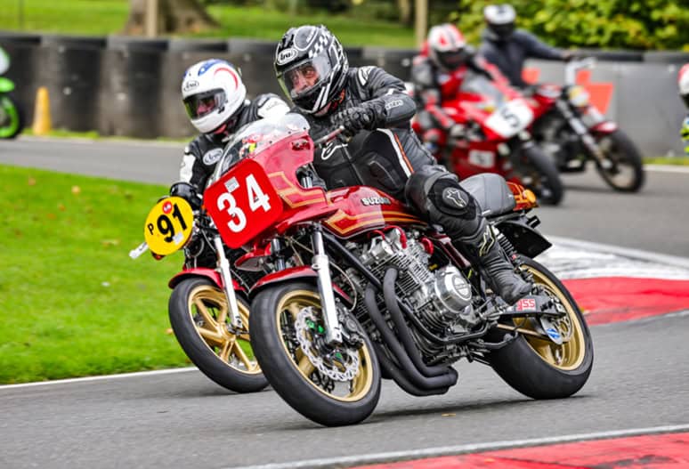 Motorcycle racing at Cadwell Park in Lincolnshire