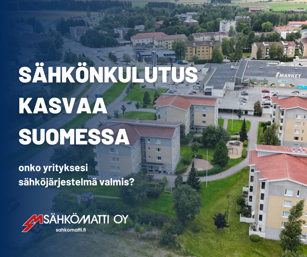 Suomen kaupunkikuva ja sähköverkko, Sähkömatti Oy logo.