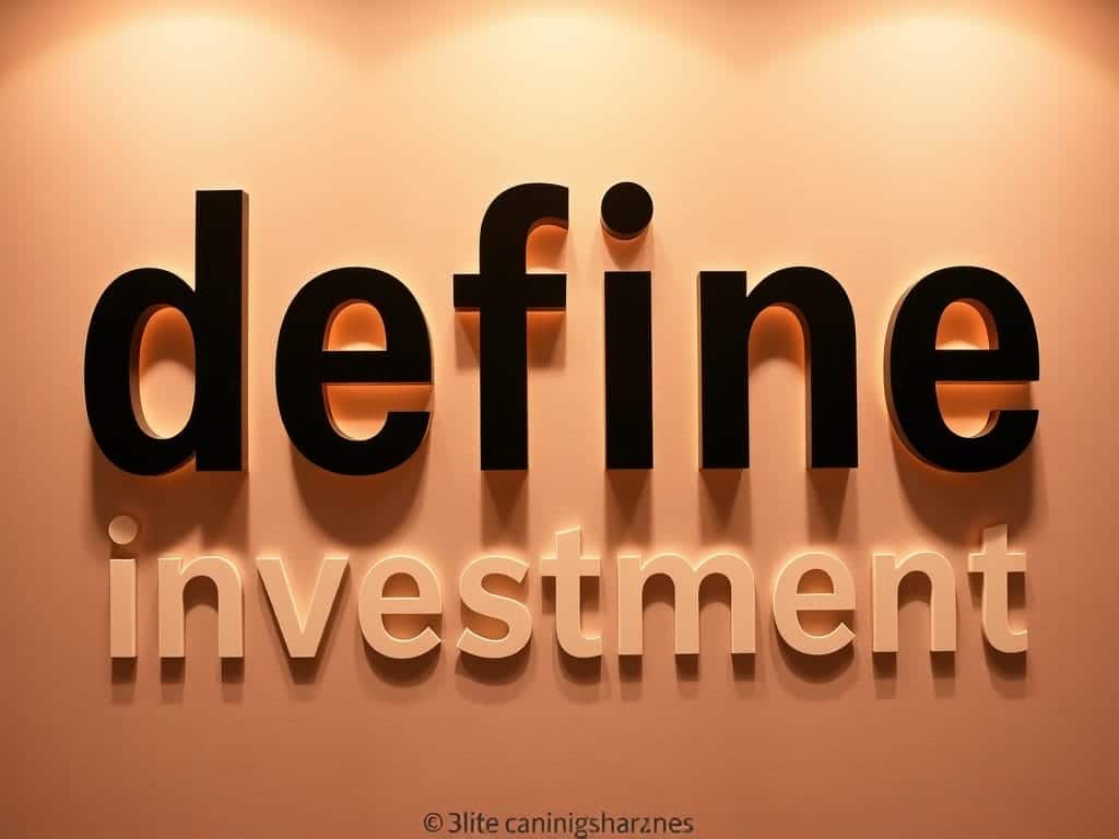 define investment
