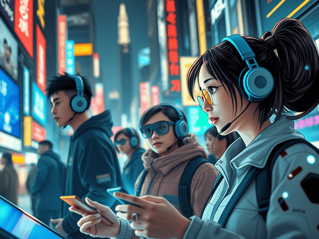 AI Marketing 2025 manga style