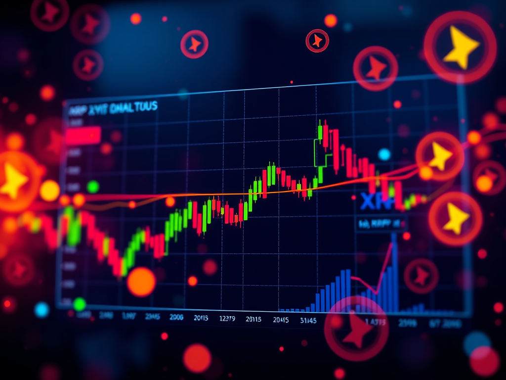 Authoritative image of financial trading charts and indicators promoting financial freedom with Sakkemoto.