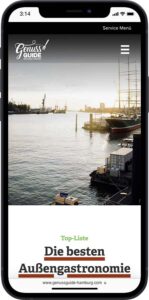Screenshot Website Genussguide Hamburg