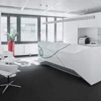 Fundermax interior reception office
