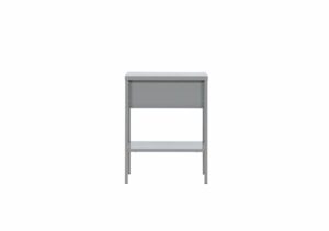 Högkvalitativ sängfabriken sängskåp i elegant grå design, perfekt för sovrum och hem.