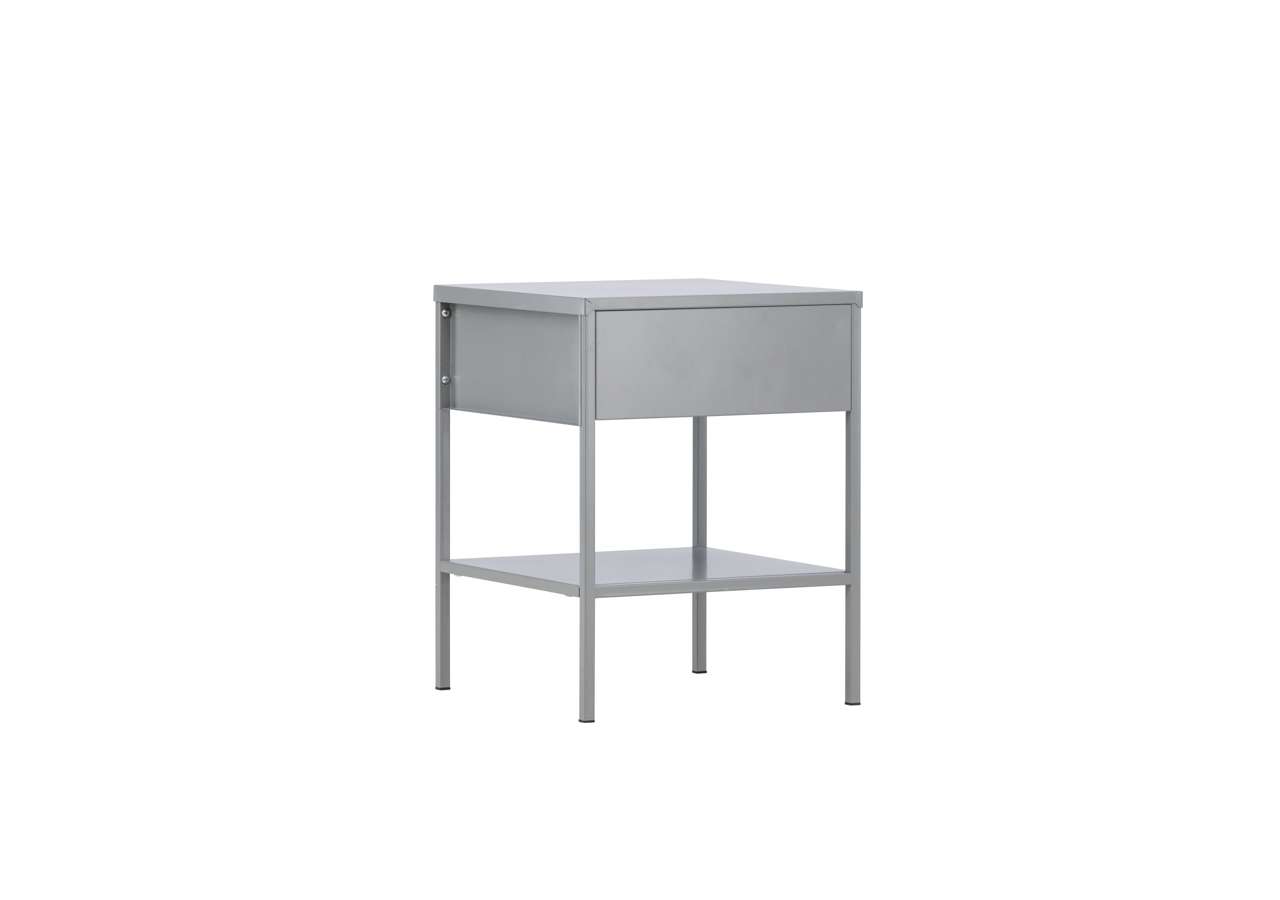 30139-106_9_o Stål sängbord med förvaring och hylla för sovrum eller hotell - Sängfabriken.