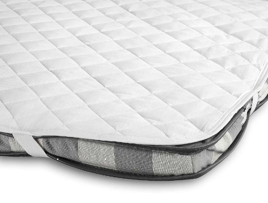 madrasskydd-1 Högkvalitativ sängmadrass med memory foam för bättre sömnkomfort.