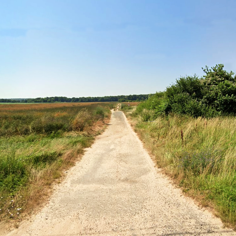 Trajet vélo illustré d'Alice - chemin bucolique