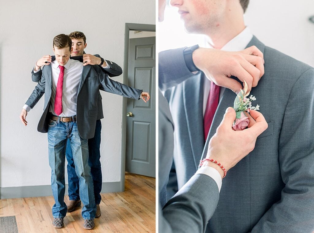 Groom getting ready photos