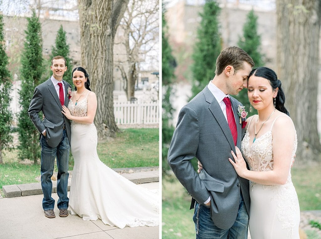 Bride and Groom wedding day portraits