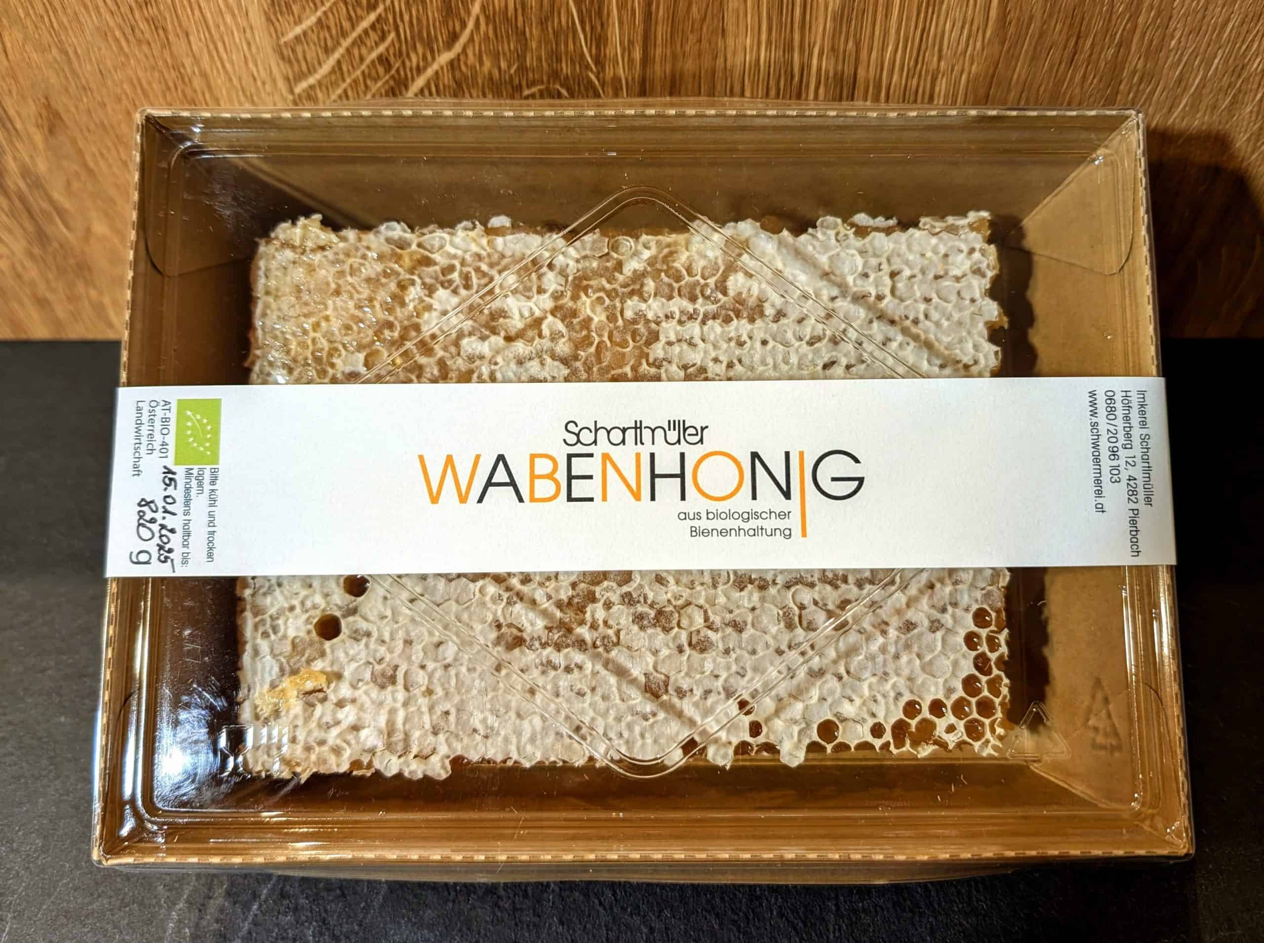 800g Bio-Wabenhonig
