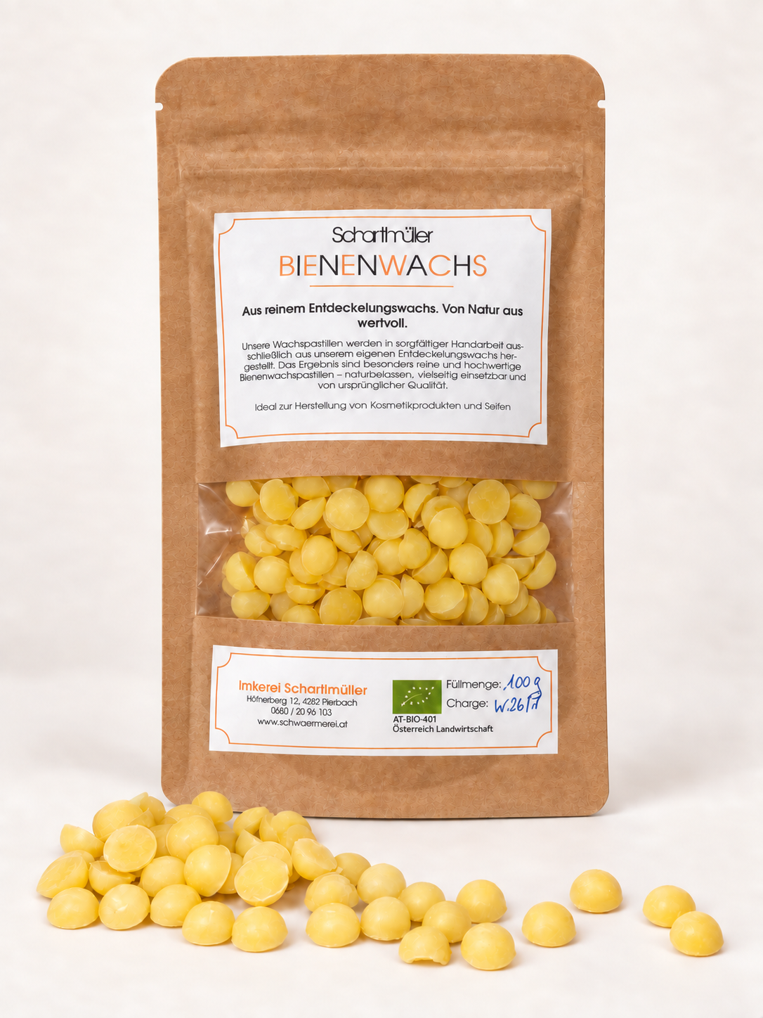bienenwachspastillen 100g