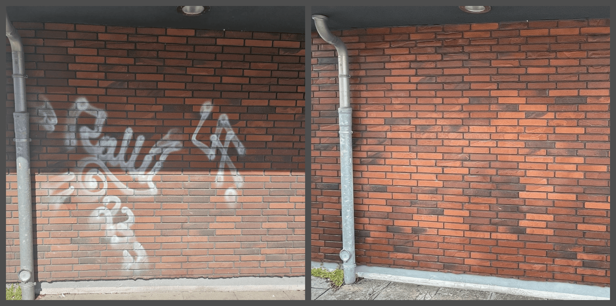 Graffiti-Entfernung-und-Graffiti-Schutz Klinker