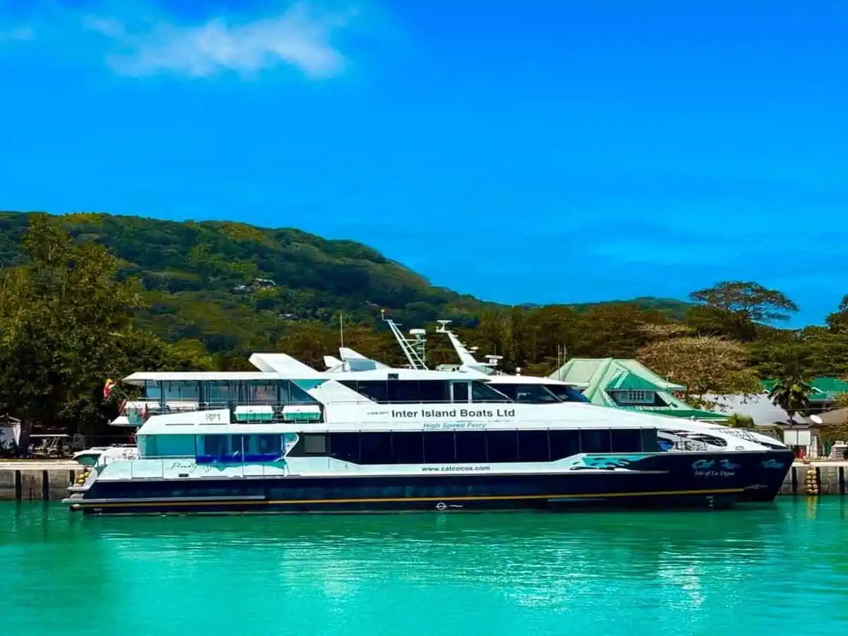 Seychelles ferry between Mahé Praslin and La Digue