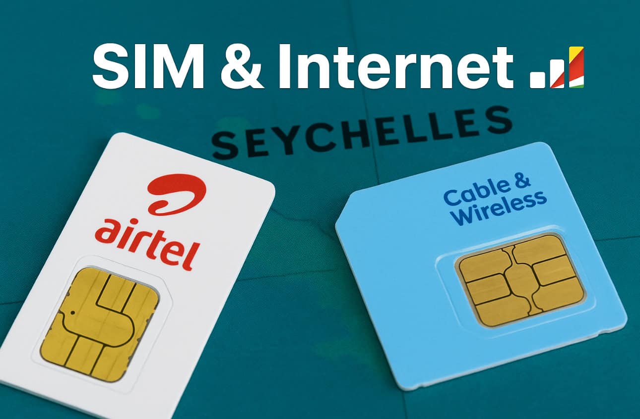 Sim et internet 1 SIM and mobile internet in Seychelles
