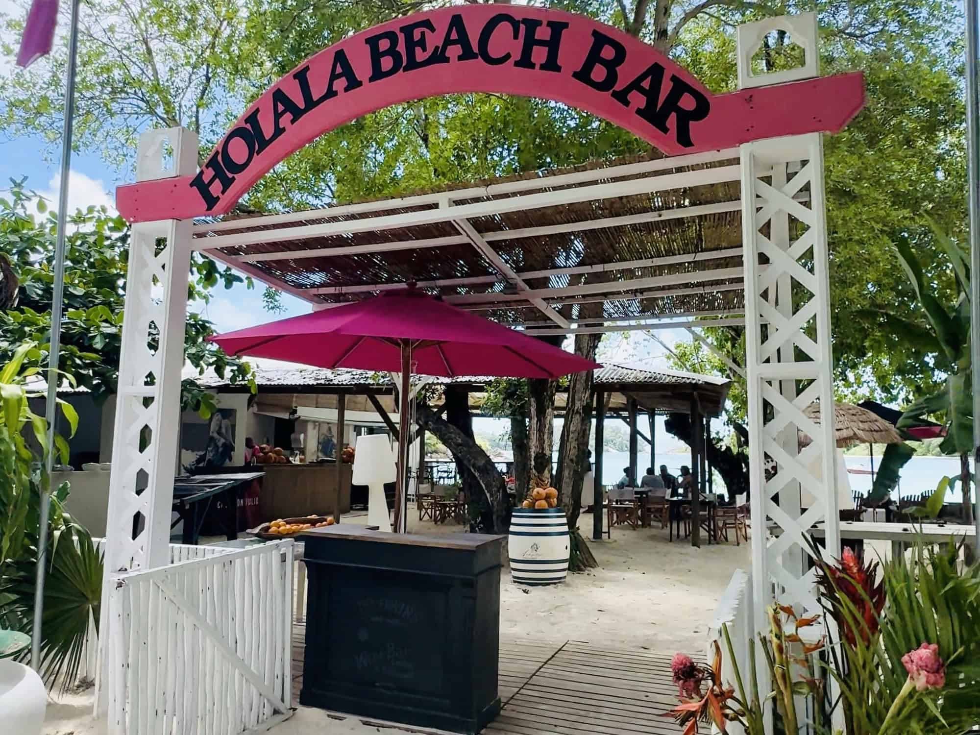 HoLaLa Beach Bar in Port Glaud, Mahé, Seychelles