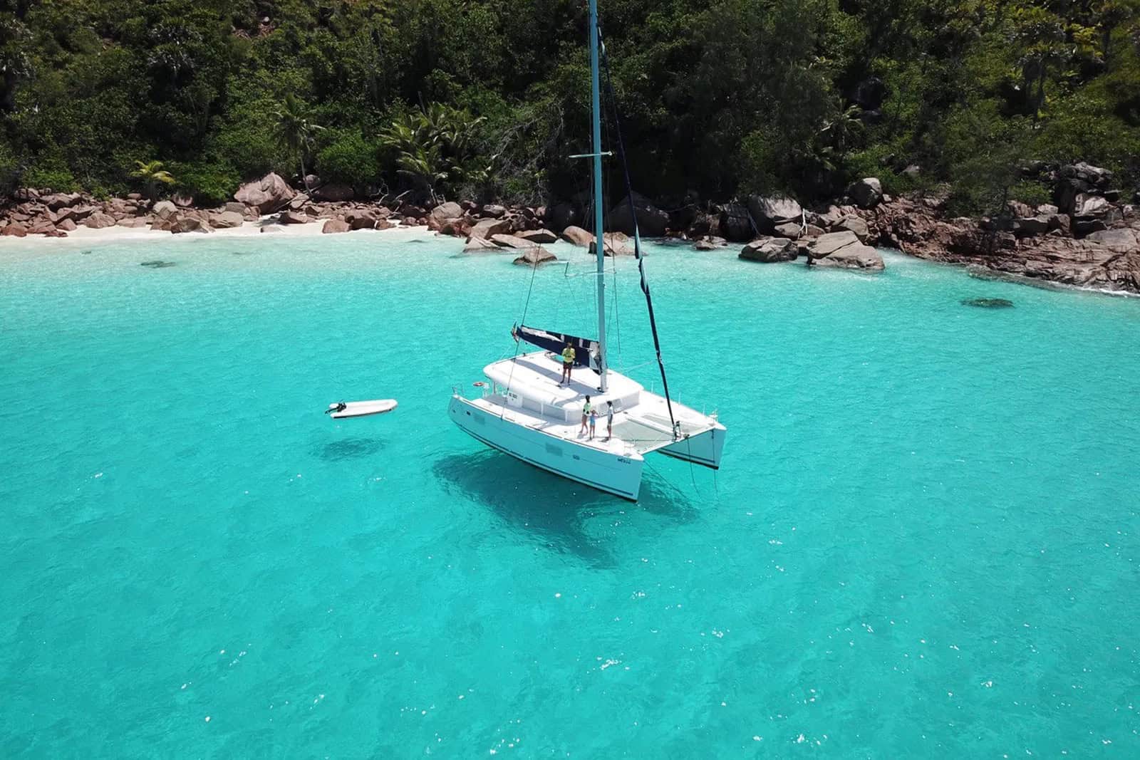 Endless Summer Charter private catamaran in Praslin, Seychelles