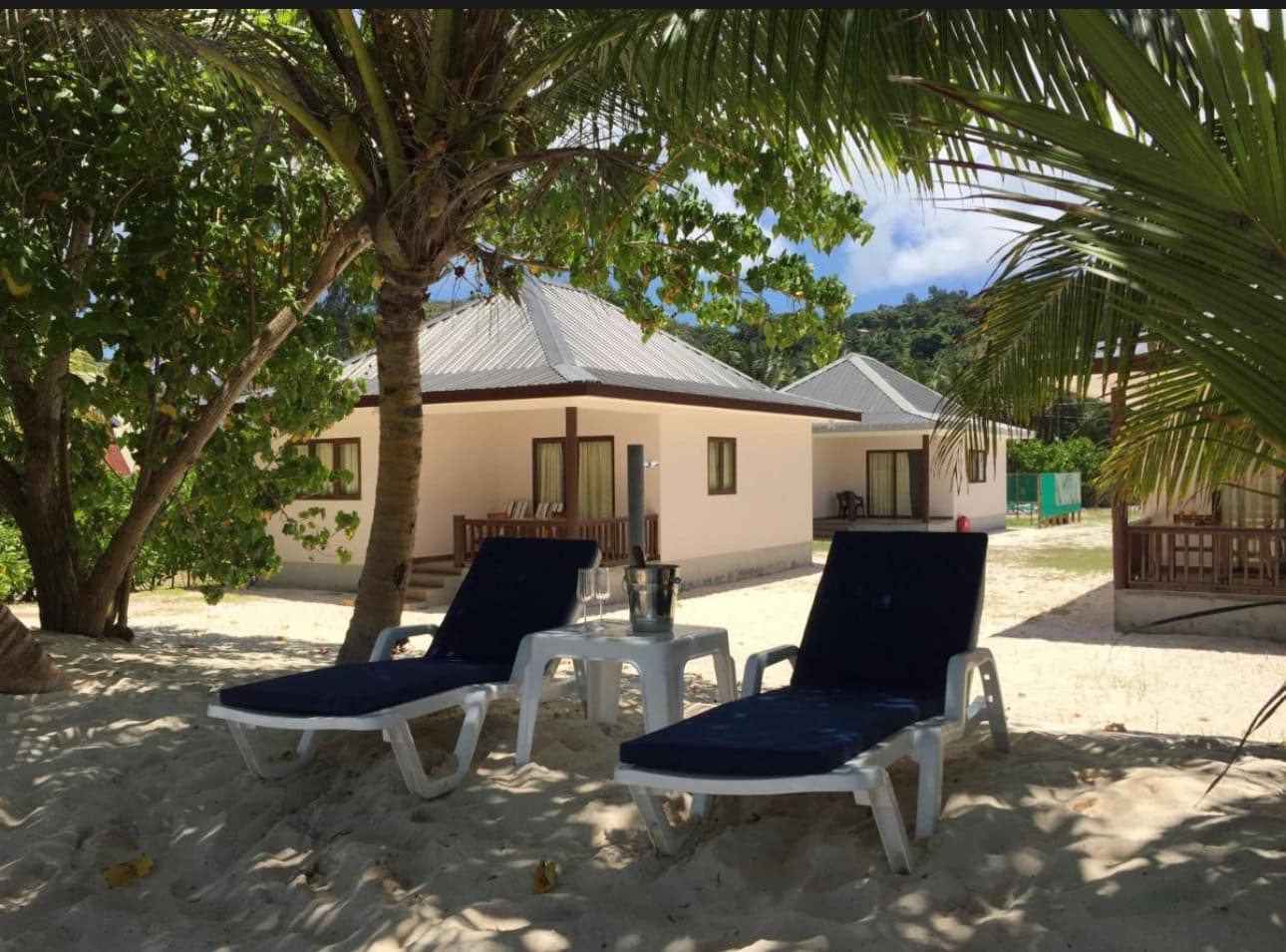 Villa Belle Plage beachfront villas at Anse Kerlan Praslin