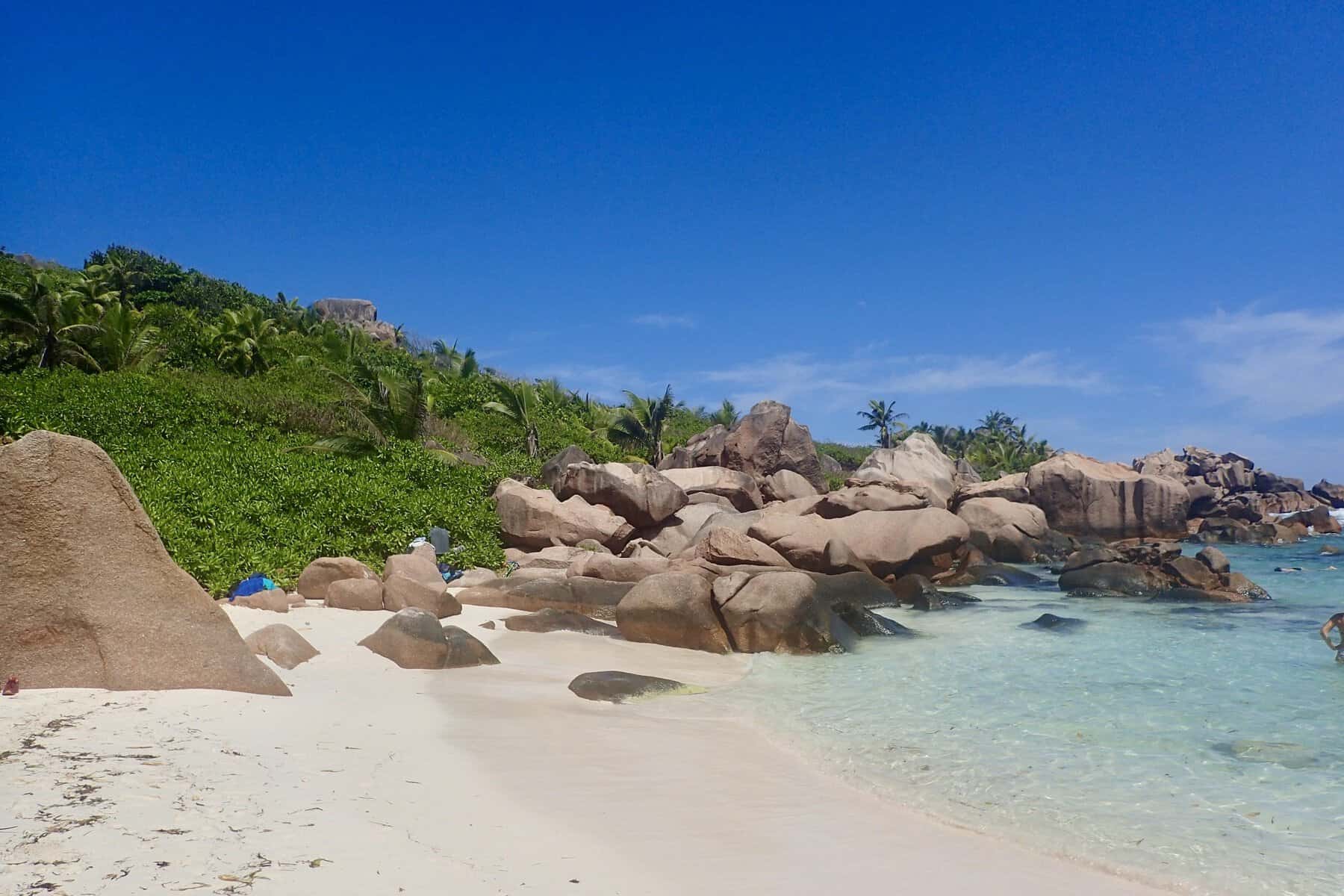 Anse cocos la digue 6 Anse Cocos La Digue granite coast and tropical beach