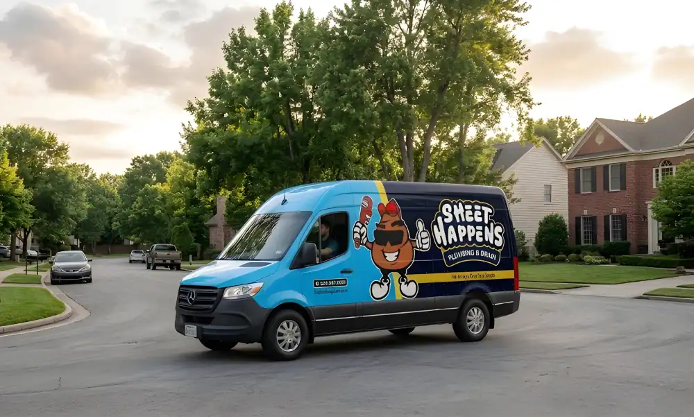 Sheet Happens Plumbing & Drain Van