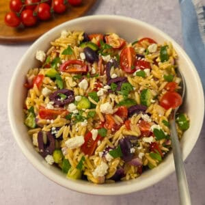 Mediterranean Pasta Salad with Orzo