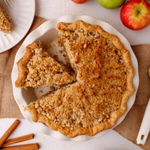 Baked Dutch Apple Pie.